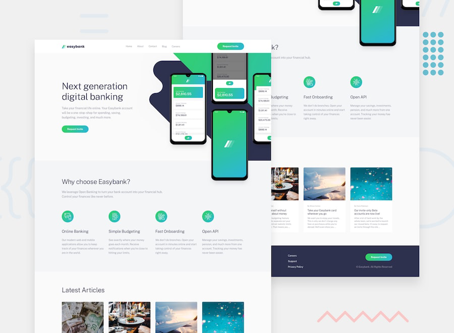 Easybank Landing Page